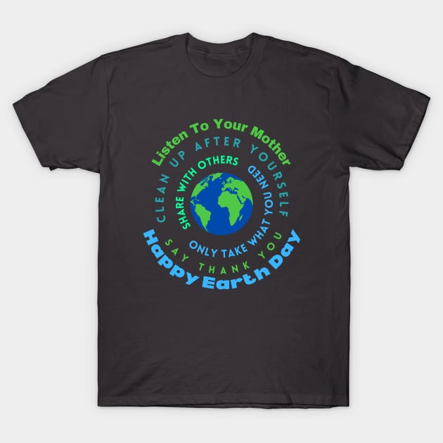 Listen to Mother Earth T-Shirt by Paradise Stitch